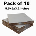 White Packing Boxes for E-Commerce - Packing Material-Gift Boxes(Size 5x5.5x3.2 Inch) Small. 