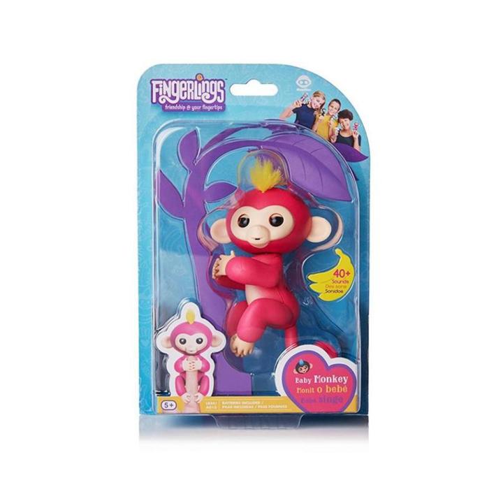 Fingerlings - Interactive Baby Monkey - Bella - Pink