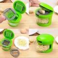 Vegetable Ginger Garlic Chilli Chopper Shredder Cut Slicer Multi Function Kitchen Tool - Green. 
