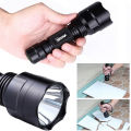 Super LED Flashlight C8 1-Mode 350LM 600-800 Yards Range Tactical Hunting Led Torch for Night Riding Camping Hiking Using 18650. 