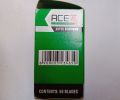 ACE Super Platinium Steel Blade (30 Blades) - (Silver Blades) - Best Double Edge Shaving Blades |   Ustra Blades | Replaceble Blade | Replacement Blades | Barber Salon Disposible Hygiene Blades | Unwanted   Hair Removal | Hygienic Private Parts | Tweezers. 