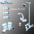 Bathroom Set Shower Set Wall Mounted Complete Bathroom Fitting 90% Brass All colors Super Ocean Sanitary fittings Suhana Set. 