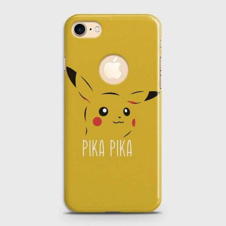 iPhone 7 Cover - SkinLee HQ Hard Case With Logo Hole - Pikachu - SKINLEE-644-1-244-4