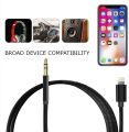 iPhone Aux Cable, 3.5mm Nylon Braided AUX Audio Adapter, Car Aux Audio Cable for iPhone 7/7+/8/8+/X/XS/XR/XS MAX and Other Devices with Lightning Connector (1m/3.3ft). 