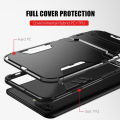 For Vivo Y11 Back Cover Shockproof Hybrid Armor Stand Holder Design Hard Plastic Soft TPU Silicone Bumper Protective Phone Case. 