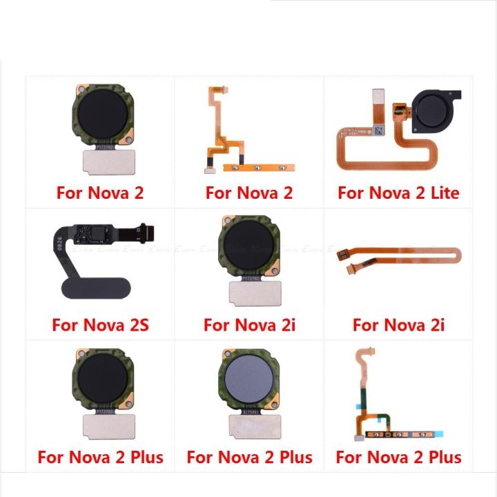 Touch ID Fingerprint Sensor Scanner Connector Flex Cable Parts For HuaWei Nova 2S 2i 2 Plus LiteBack Home Return Button Key