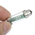 New  DC 12V 3 Green LED Car Auto Interior Dome Light Bulb Lamp 39mm. 