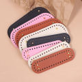 1Pc Long Bottom for Knitted Bag PU leather Bag Base Handmade Bottom With Holes Diy Crochet Bag Bottom accessories Cherry Super Store. 