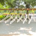 5 Pcs Clear Clothes Hangers with Gold Hook,Hanger for Lady Kids Small. 