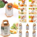 6 Sides Multi-functional Stainless Steel Grater Handheld Slicer Fruit Vegetable Kitchen Cutter Tools. 