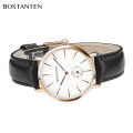 Bostanten Original 36mm Women's Watch Simple Casual Ultra Thin PU Leather 30M Waterproof Women's Quartz Watch with free box. 