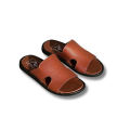 Leather Design Vintage  Slippers For Men Outdoor Washable Slippers For Men's. 