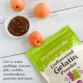 NuNaturals Unflavored Beef Gelatin Powder, Instantly Thickens, Stabilizes, and Texturizes, 1 lb. 