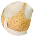 Classic Cotton Bra Brazier for Women Undergarments and Non-wired Brazzer with Chikan Embroidery. 