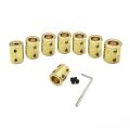 10 Styles Adapter For RC Transmission Connector Sleeve Motor Reducer Brass Rigid Connector Coupling Coupler Motor Shaft Parts. 