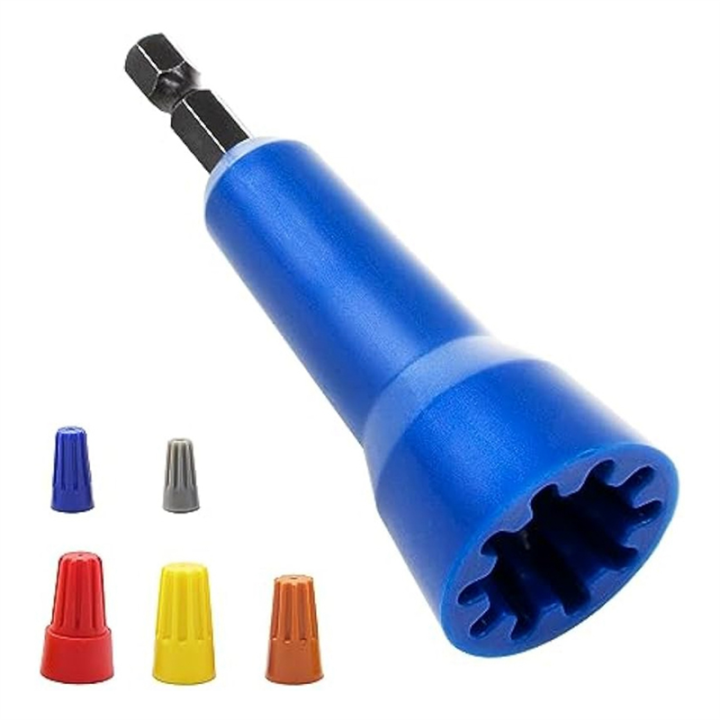 Wire Nuts Twister, Wire Twisting Tool Set Kit Twisting Wire Connector Socket, Wire Twister Tool Kit for Drill Wire Connector Driver
