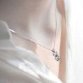 Classic Fashion Pop Two Tone Bear Pendant Necklace Ladies Daily Accessories Birthday Gifts. 