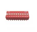 DS-10 flat dial switch 10 bit code switch 2.54mm pin DIP switch. 