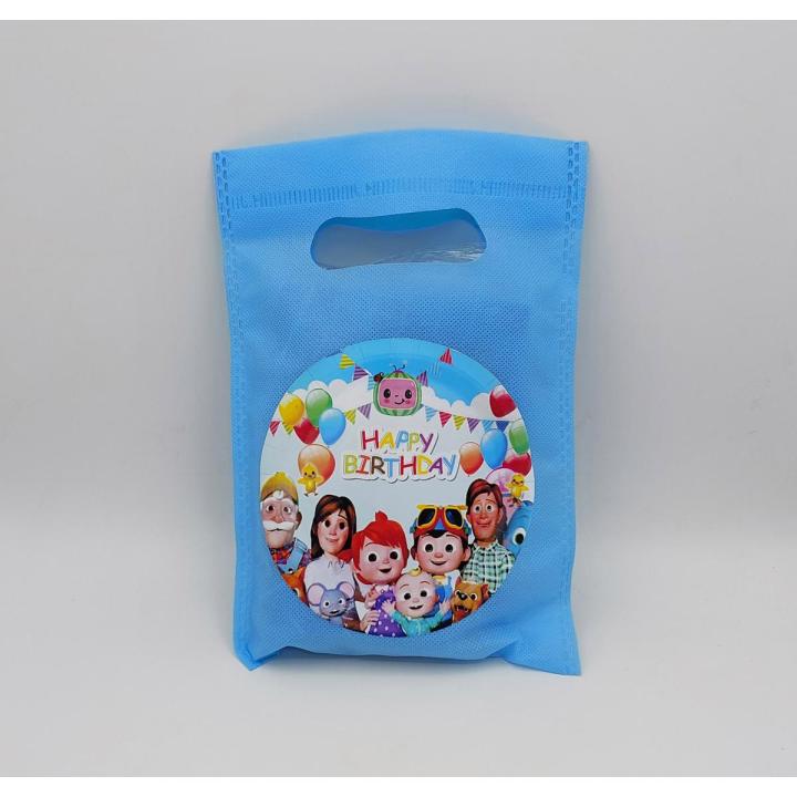 COCOMELON THEME FABRIC BAGS PACK OF 10 GOODY BAGS