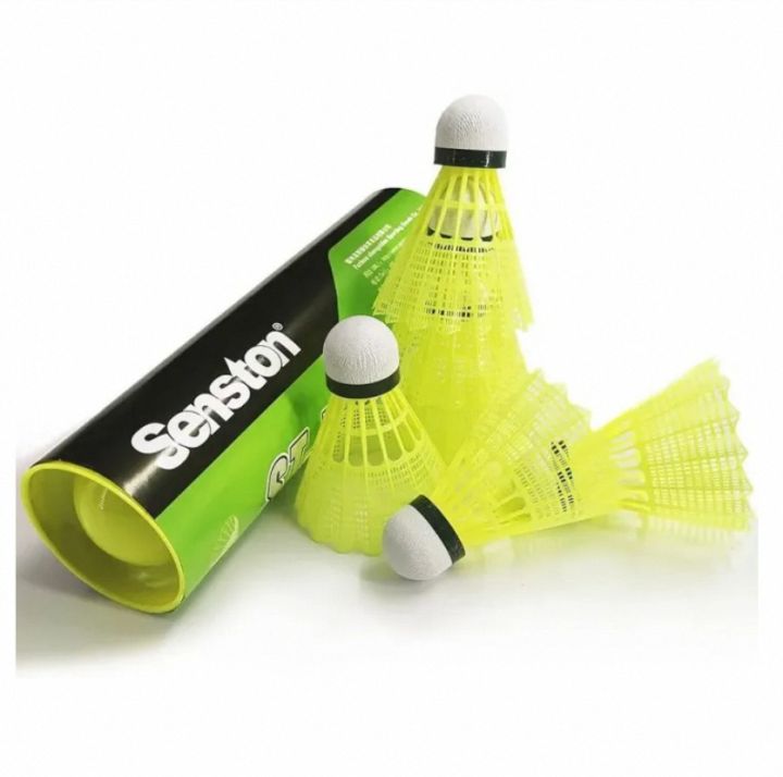 Badminton Nylon Shuttle, TM Sports Shuttlecocks, Badminton Feathers 6 Tubes, Training Model 100 Shuttle, Indoor Outdoor Badminton Shuttles, Best Nylon 🏸 Badminton Nylon Feathers | Best Shuttle for TM Sports | 6 Tubes | Indoor & Outdoor Training Model 100