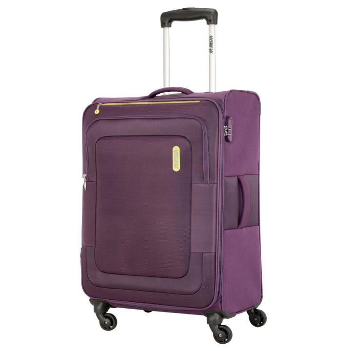 American Tourister Purple DUNCAN SPINNER 55 CM| luggage bags for travel
