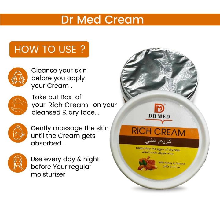 DR%20MED%20Rich%20Cream%20with%20Honey%20&%20Almond%20-%20Nourish%20Your%20Skin%20with%20Pure%20Delight%20100ML%20-%20Image%203