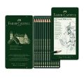 Faber Castell Sketch Pencils - Tin of 12 Castell 9000 Art Set Graphite Pencils. 