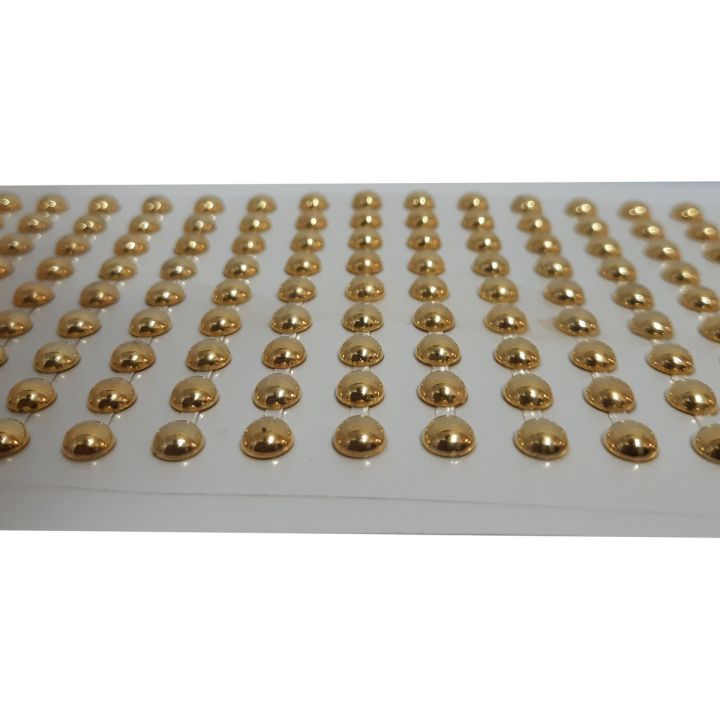 Beads Stickers Sheet Golden and Silver Size : 6 mm Diameter 135 Pieces