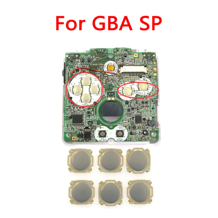6PCS/1set For GBA SP Switch Tactile Replacement D-Pad A B Button ...