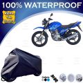 Yamaha YBR 125G Bike Cover By Alpha Top Covers - TYRE To TYRE Full Body Motorcycle Cover - 100% Waterproof Dust Proof ANTI SCRATCH Bike Top Cover Insect Free Long Life. 