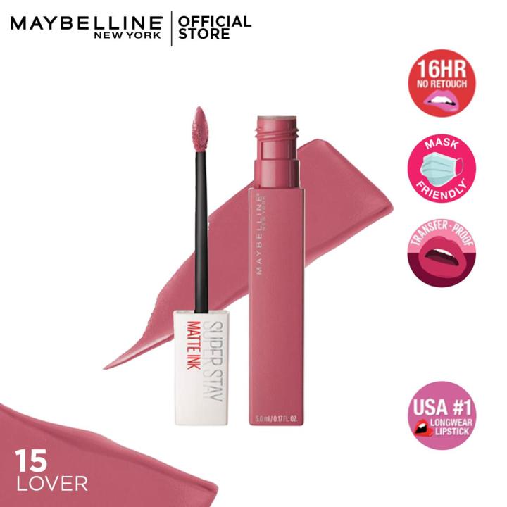 Maybelline New York SuperStay Matte Ink Liquid Lipstick - 15 Lover