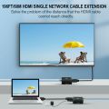 HDMI Extender Single LAN 60m (Extends HDMI Signal upto 60 Meters for 1080p Over CAT5e/6 Cable. 