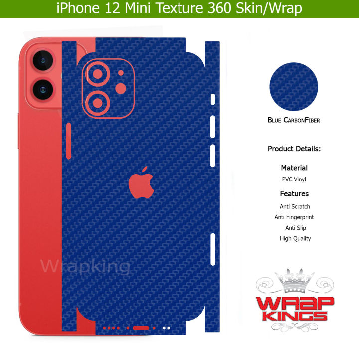 For%20Iphone%2012%20mini%20Skin/Wrap%20360%20Protection%20Sheet/%20Carbon%20fiber/%20Matte/%20Transparent/%20Lamination%20Back%20And%20Sides%20Included%20Camera%20Skin%20-%20Image%202