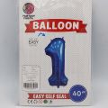 1 NUMBER FOIL BALLOON IN BLUE COLOR - 40 INCH IN SIZE. 