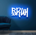 Bruh Neon Sign  Neon lights  Neon lights for room  neon lights for room name  light  lights for decoration   lights for room decoration  Wall Decoration items  Wall Decoration items for home  Neon light  Neon Walls. 