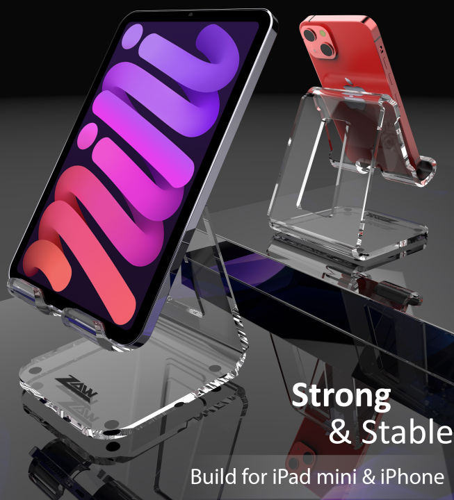 ZAW%20Mobile%20Holder%20Acrylic%20Portable,%20Ergonomic%20Desk%20Phone%20Stand,%20Compatible%20with%2015%20Pro%20Max/14%20Pro/S23/S22%20Ultra%20Smartphones,%20Home%20&%20Office%20Accessories%20-%20Image%203