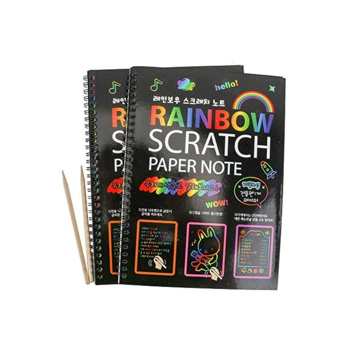 Rainbow scratch Paper Note