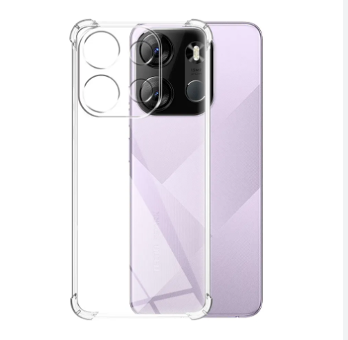 Tecno Spark GO 2023 Back Cover Transparent Extra Bumper Anti Shock Soft Clear Case Tecno Spark GO 2023