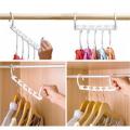 Wonder Hanger Pack Of 8 in White, Magical Hangers, Space Saving Solution for Your Closet- Closet Wardrobe Organizer. 