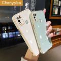chenyyka For Infinix Hot 10 Play Hot 11 Play X688 Case Candy Color Luxury Plating Casing Side Edge Square Back Cover Full Lens Camera Protection Shockproof Soft Cases. 