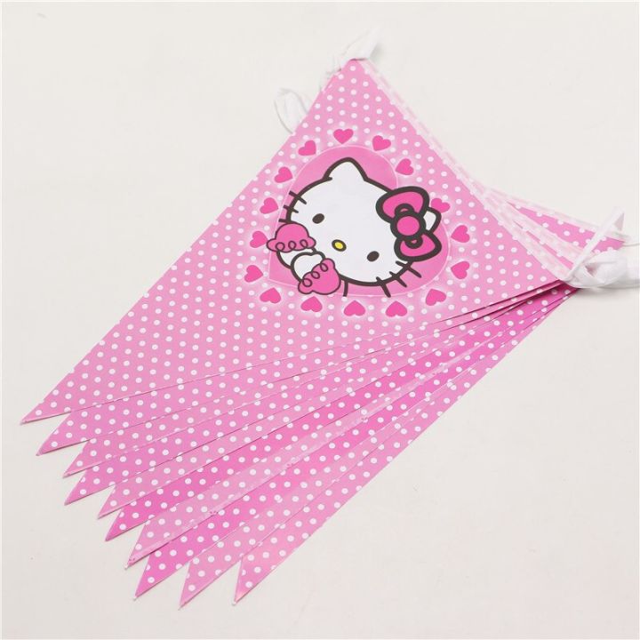 Hello Kitty Poly Flags Hello Kitty Flag Banner For Birthday Party, Celebrations and ...