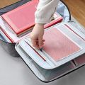 File Pocket Holder,Oxford Document Storage Bag with Code Lock (Gray). 