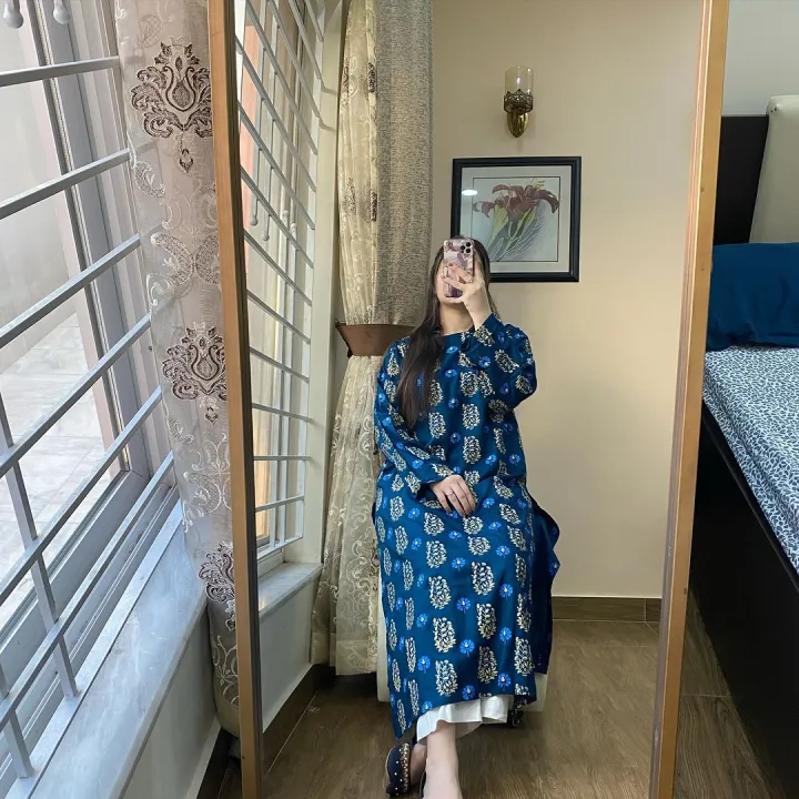 Trendy%20Stitched%20Long%20Length%202pc%20Dress%20for%20women%20-%20Image%202