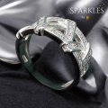 The Zigger Zagger – Elegant Two-Way Tapered 925 Sterling Silver Ring for Women & Girls | size 20 | Stylish & Casual Fashion Jewelry, Perfect for Everyday Wear, Silver Rings for Girls Chandi, Trendy & Elegant Women’s Rings.. 