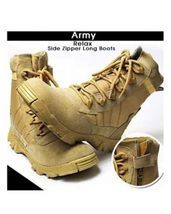 Beige%20Suede%20Leather%20Long%20Army%20Boots%20for%20Men%20-%20Image%203