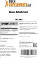 BULKSUPPLEMENTS.COM Lemon Balm Extract Powder - Lemon Balm Herb tea , Melissa Officinalis, Lemon Balm Powder - Herbal Supplement, Vegan & Gluten Free 50gm. 