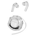Ultrapods Pro True Wireless Earbuds with Display Transparent Design, Bluetooth 5.3 Water Proof | Ultrapods Pro Transparent TWS. 