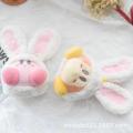 8Cm Sanrioed Anime Cartoon Plushie Star Kirby Cos White Rabbit Pink Rabbit Dress Up Cute Doll Into Rabbit Costume Pendant Kirby. 