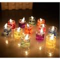 5 Cute Mini Gel Candles For Home Decoration , 1 Inch Size Gel Candles. 