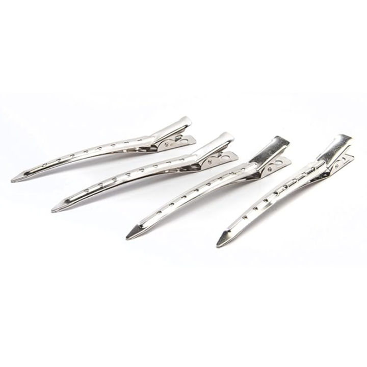 Steel Hair Clip Set of 6 – Durable Metal Hair Sectioning Clips for Salon Use
